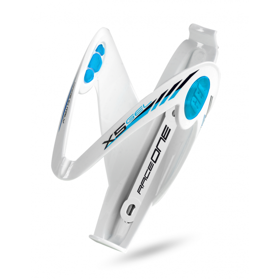 RACEONE X5 BOTTLE CAGE WHT/SKY