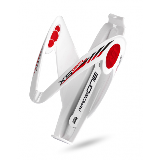 RACEONE X5 BOTTLE CAGE WHT/RED